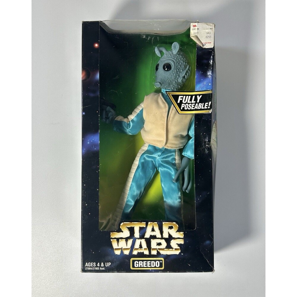 Vintage 1997 Kenner Star Wars Greedo 12” Posable Action Figure